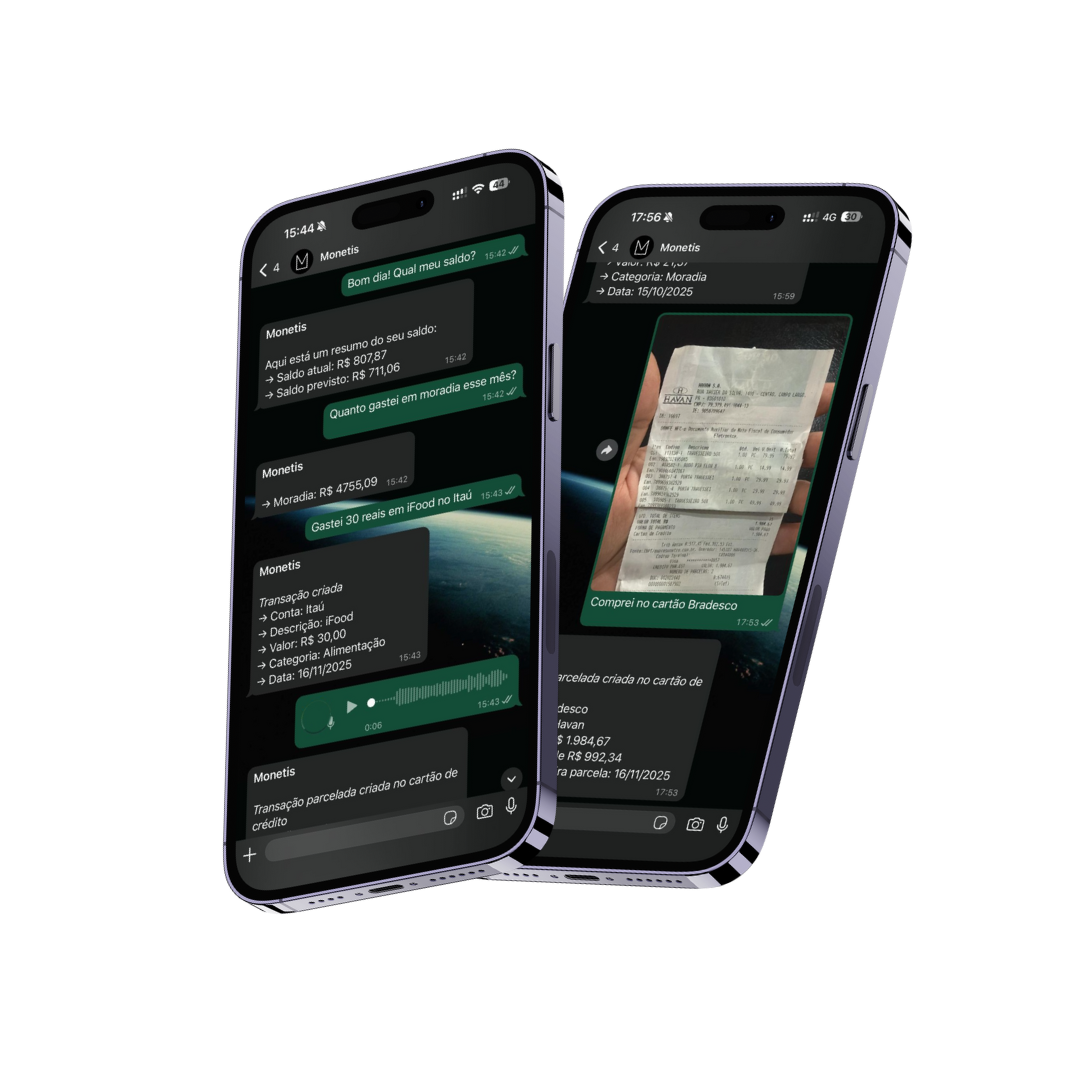 Monetis Integração com WhatsApp